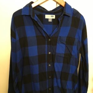 Dark blue plaid